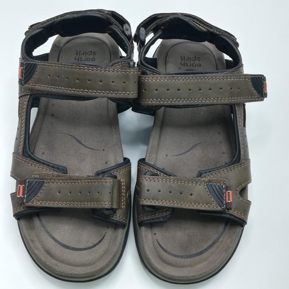 Earth Spirit Shoes Mens Sandals Brown Gelron Hiking Terrain Trail River 7